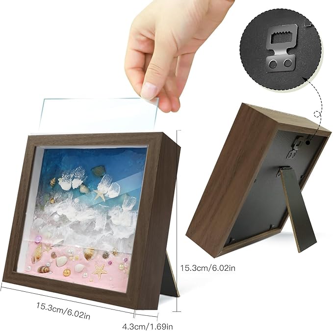 iLAND Craft Kits for Adults DIY UV Resin Kit Beach Themed Crafting Ocean Resin Art Creative Adult Crafts for Women Resin Art Set for Beginers Crafty Gifts for Women Teen Girls on Christmas Romantic