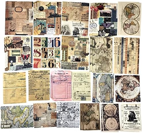 Esweny 200 Pieces Vintage Ephemera Scrapbooking Supplies Pack for Journaling, Decoupage Paper Scrapbook Stickers Kit for Junk Journal Planners Collage Craft Notebooks Album (Word Memory) - Image 4
