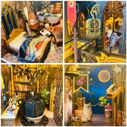 Dollhouse Kit, DIY Miniature House w/LED for Adult, Magic Castle - Image 3