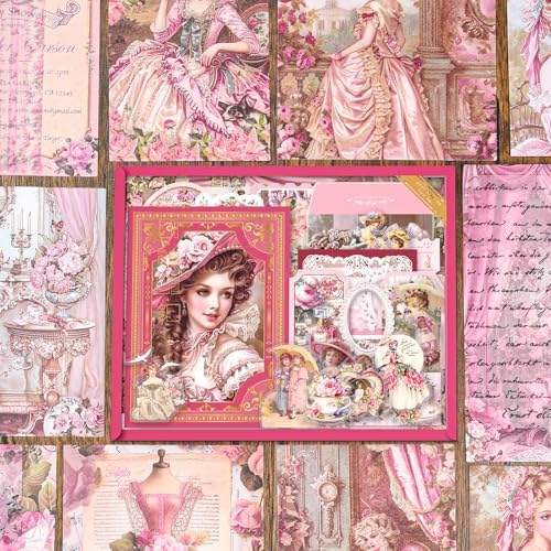 Scrapbooking Supplies Kit, Vintage Junk Journal Supplies,Cute Scrapbook Kit - Image 4