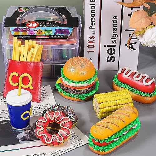 CiaraQ 36-Color Polymer Clay Oven Bake Modeling Kit - Image 6