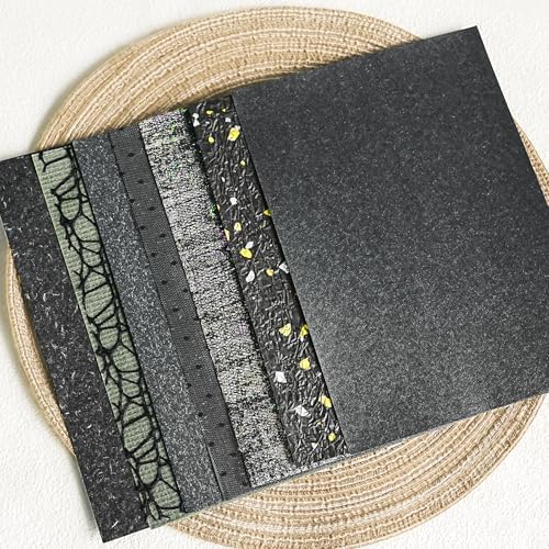 30 Pcs Handmade A5 Textured Scrapbook Paper and Mesh, Junk Journal Supplies - Image 5