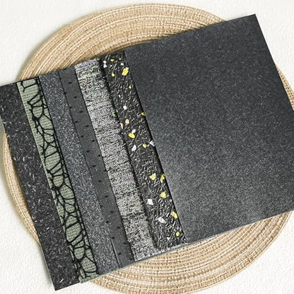 30 Pcs Handmade A5 Textured Scrapbook Paper and Mesh, Junk Journal Supplies - Image 5