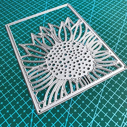 Sunflower Cutting Dies Frame Die Cuts for Card Making Craft Dies Background Embossing Stencils Scrapbooking Album Paper Card Decoration - Image 4