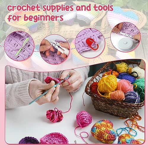Aeelike Crochet Starter Kit with Everything, White - Image 4