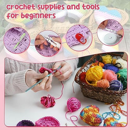 Aeelike Crochet Starter Kit with Everything, White - Image 4