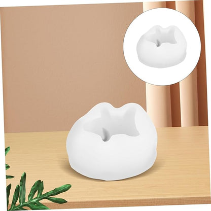 TEHAUX 6pcs Pig Silicone Molds for Candle Making Accessories Heat-Resistant Epoxy Resin Casting Mold for Wax Melts Tealight Candles Modeling Clay Crafts Precise Animal Shape DIY Craft