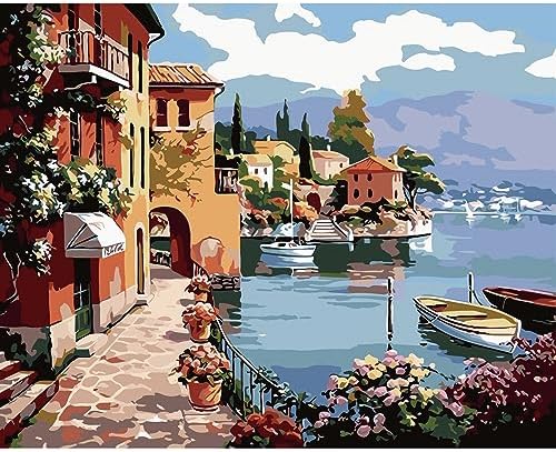QUITEDEW Landscape Paint by Number Kit for Adults,16x20 Inch by QUITEDEW