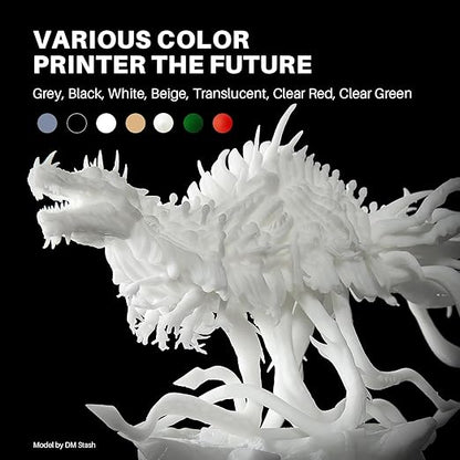 ELEGOO ABS-Like Resin 3.0+, Upgraded 3D Printer Photopolymer Resin, Higher Heat-Resistance Fast Curing High Precision Non-Brittle, Yellow 2000g