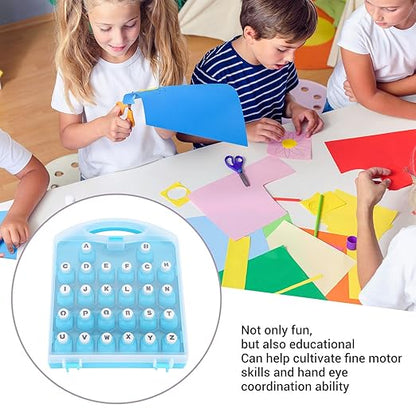 Asixxsix Alphabet Paper Punchers, 26 Uppercase English Letters Hole Punch Shape, Letter Shape Punches for DIY Crafting Supplies, Scrapbooking, Journaling, School Projects