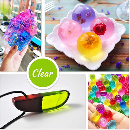 Epoxy Resin Pigment - 18 Colors Epoxy UV Resin Dye Liquid Transparent for UV Glue Coloring, DIY Jewelry Making - Concentrated Epoxy Colorant for Art, Paint, Crafts - 0.35 oz/10ml Each