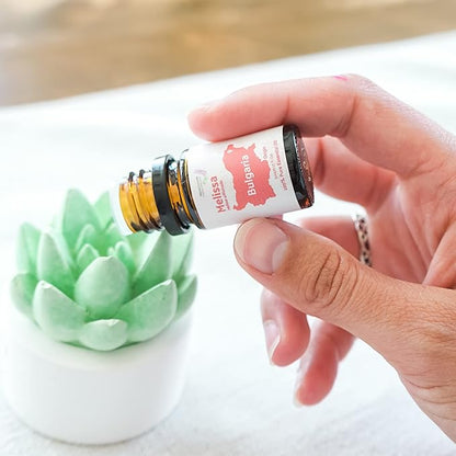 Nature Packaged Melissa Essential Oil - Direct from Bulgarian Sustainable Farms - Steam Distilled - Aceite Toronjil for Aromatherapy, Massage, Diffuser, DIY Candle and Soap Making - 5ml