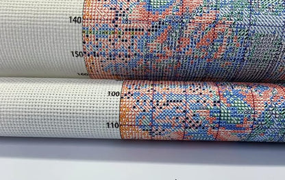 14ct Counted Cross Stitch Kits for Adults Mountains Trees Lake Printed Stamped Cross Stitch Patterns Kits Cross Stitch Supplies (Mountains Trees Lake)