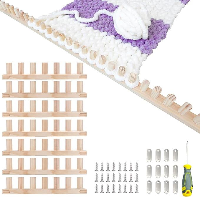 96Inch Chunky Yarn Loom, Custom Thick Chunky Knitting Blanket Loom, Extra Large Blanket Loom Knitting for DIY Craft Enthusiasts Beginners