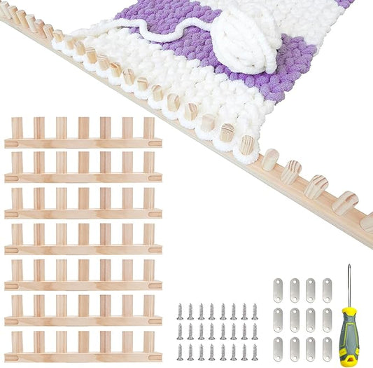 96Inch Chunky Yarn Loom, Custom Thick Chunky Knitting Blanket Loom, Extra Large Blanket Loom Knitting for DIY Craft Enthusiasts Beginners