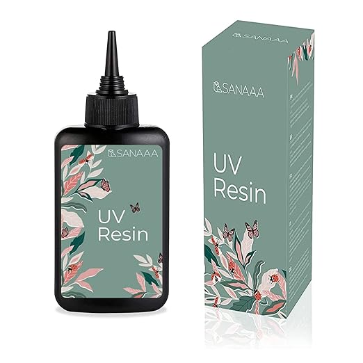 UV Resin 100g One Minute Fast Curing Clear Hard Type for Polymer Clay Seal, Tumbler, Pen, DIY Earring Pendant Jewelry Making