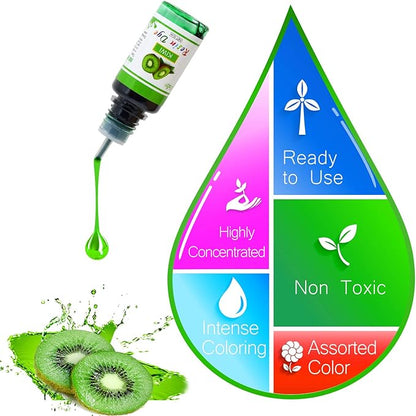 Epoxy Resin Pigment - 18 Colors Epoxy UV Resin Dye Liquid Transparent for UV Glue Coloring, DIY Jewelry Making - Concentrated Epoxy Colorant for Art, Paint, Crafts - 0.35 oz/10ml Each