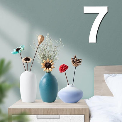 12 Inch Wooden Number 7, 1/4 Inch Thick Large Unfinished Wood Letter for DIY Crafts Home Wall Decor