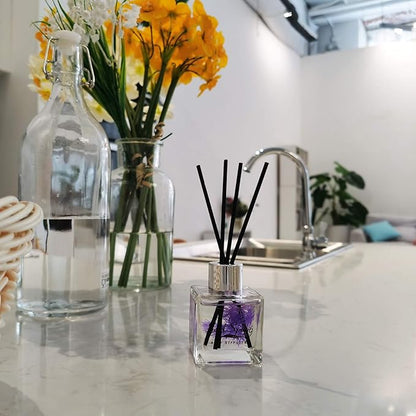 Seed Spring Reed Diffuser Set with Sticks Lavender Aromatherapy Oil Scent Diffuser for Home Office Bathroom Decoration Perfume and Gifts 50ml/1.7 oz