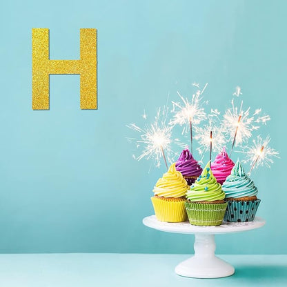 12 Inch Wooden Letter H, 1/4 Inch Thick Large Unfinished Wood Letter for Home Wall Decor, DIY Crafts
