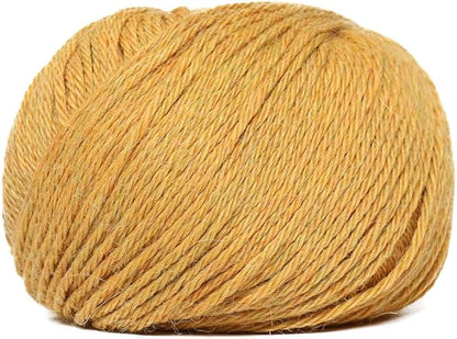 100% Baby Alpaca Yarn Wool Set of 3 Skeins (150 Grams) DK Weight - Made in Peru - Heavenly Soft and Perfect for Knitting and Crocheting (Golden Yellow, DK)