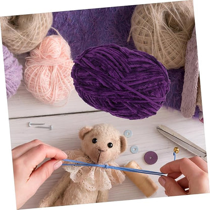 Soft Mid-Weight Colored Wool Yarn for DIY Crafts and Knitting Skin-Friendly Hand-Knitting Yarn for Scarves Sweaters and Home Decor Flexible and Crochet Supply for Beginners and