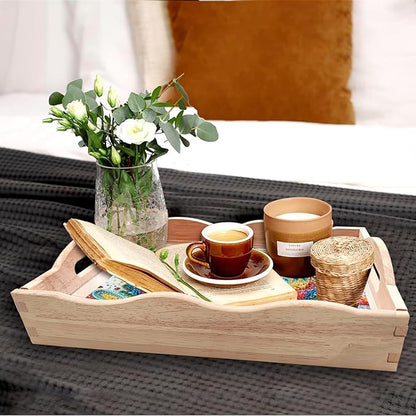DIY Diamond Art Wooden Tray Kit, Food Tray with Handle Diamond Painted Table Decoration Tray, for Breakfast, Bar Dinner Table Diamond Dots Gem Painting Art Set for Beginners-#29-Butterfly