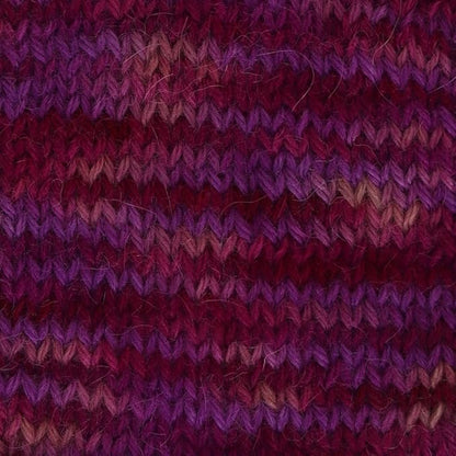 100% Baby Alpaca Yarn Wool 100g Hank DK Weight Hand Dyed Made in Peru - Heavenly Soft and Perfect for Knitting and Crocheting (Purple Carnival, DK Hand Dyed - 100g Hank)