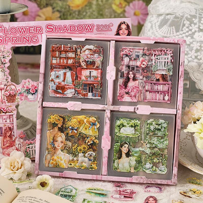 440 Pcs Spring Landscape Scrapbook Stickers for Scrapbooking, Transparent PET Stickers for Journaling, Junk Journal Supplies, Aesthetic Decorative, Collage, Craft Art, Scrap Booking Kit - Image 2