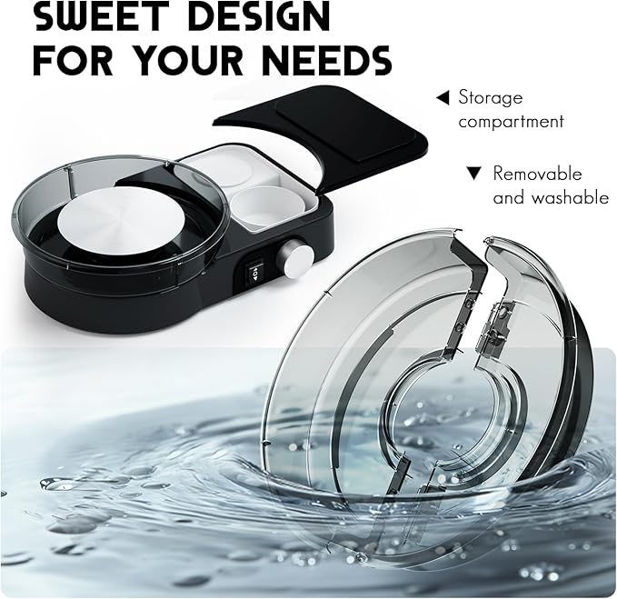 Pottery Wheel for Adults - Complete Pottery Tools Kit for Beginners, 6" Turntable Two-Way Rotation Adjustable Speed, 2.2 lbs. Air Dry Clay, Mini Clay Making Pottery Wheel with Storage Design (Black)