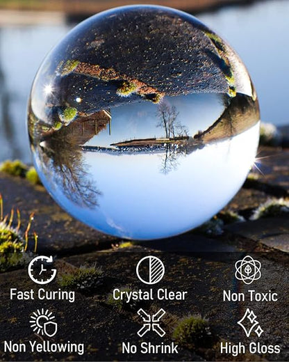 Nicpro UV Resin, 8000g Large Crystal Clear Cure Kit, No Mixing & Quick Curing Transparent Solar Activated Glue for Jewelry Making, Epoxy Resin Molds, Coating and Casting