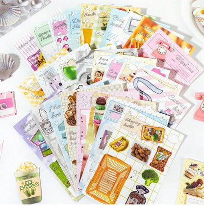 TIRCA Scrapbook Kit for Girls, Aesthetic Journaling Kit with 3D Pop-Up Pre-Cut Stickers (2 Pack, 40 Sheets), DIY Scrapbooking Supplies, Easy No-Scissors Craft Set for Teens Women, Creative Gift - Image 2
