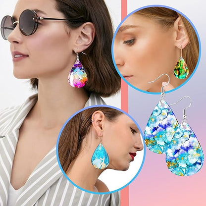 323 Pcs Resin Kits and Molds Complete Set, Resin Earring Mold, Earring Making Kit, Earring Hooks for DIY Resin Jewelry Molds Resin Casting with Earring
