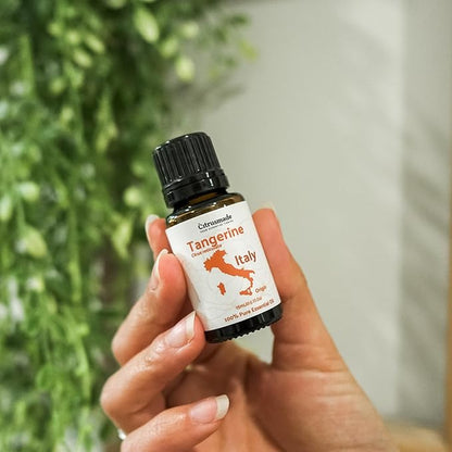 Nature Packaged Tangerine Essential Oil - Direct from Citrusmade in Sicily, Italy - Essential Oils for Diffusers & Aromatherapy | 100% Pure Therapeutic Grade (15ml)