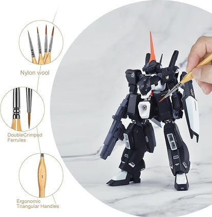 Miniature Paint Brushes Kit, Fine Detail Painting Brush Professional Tiny Paints Brush Set for Art Watercolor Oil Acrylic,Craft Models Rock Painting