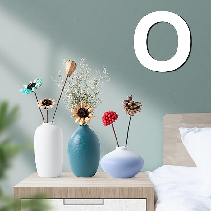 12 Inch Wooden Letter O, 1/4 Inch Thick Large Unfinished Wood Letter for DIY Crafts Home Wall Decor