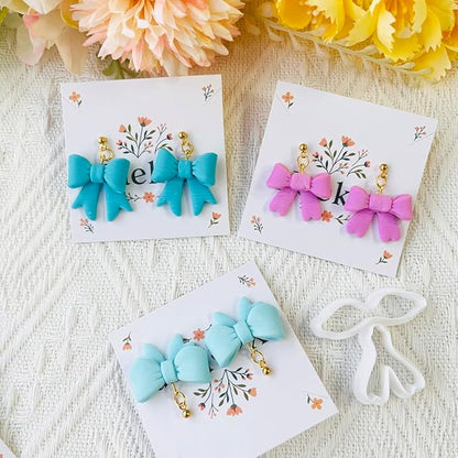 Bow Shape Polymer Clay Cutters for Polymer Clay – Clay Cutters & Clay Molds, Decorative Earring, Tools Set
