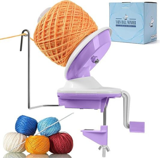 SPEENSUN Yarn Winder for Crocheting, 3.5 OZ Easy-to-Install and Efficiently Yarn Spinner with Lower Noise for Yarns Below Size 5, The Best Gift for Crochet and Knitting Lover