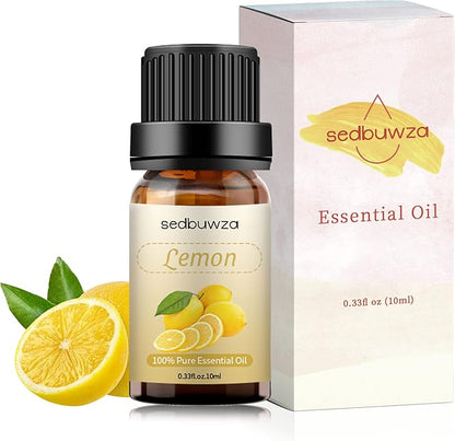 Lemon Essential Oil, Pure Organic Lemon Fragrance Oil for Diffuser, Humidifier, Soap, Candle, Perfume