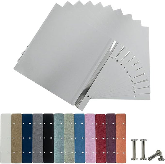 Aenbuslm Photo Album Refill Pages for Magnetic Self Adhesive Scrapbook 13.2x12.8 20 Pages