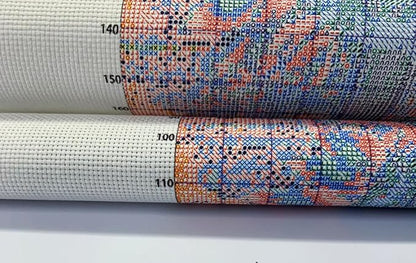 DIY Counted Stamped Cross Stitch Kits for Adults 14 Count Cross Stitch Patterns Printed Cross Stitch Kits for Adults (Mountain Car)