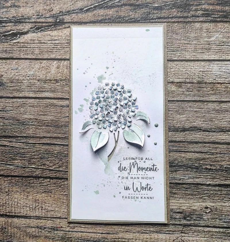 Lapoo Cutting Die for Scrapbooking, 3D Backgrounds Frame New Cutting Dies DIY Album Card Making Decor Paper Craft Metal Die Cuts Party Decorations (Hydrangea 3.4 x 3.1 in) - Image 4
