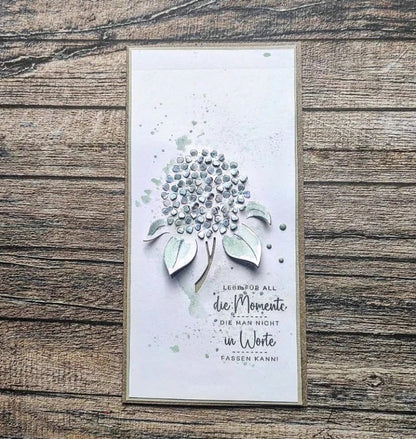 Lapoo Cutting Die for Scrapbooking, 3D Backgrounds Frame New Cutting Dies DIY Album Card Making Decor Paper Craft Metal Die Cuts Party Decorations (Hydrangea 3.4 x 3.1 in) - Image 4