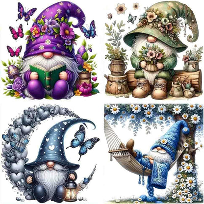 DYAIANGMU 4 Pack Stamped Cross Stitch Kit for Adults 13.7x13.7 inches by Unknown