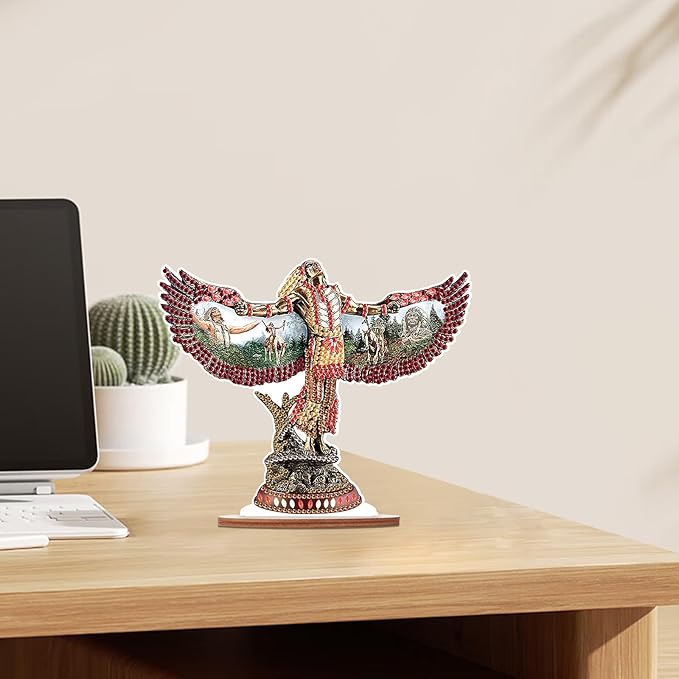 Tontut DIY Diamond Art Painting kit Ornament, Wings Religious Handmade Three-Dimensional Ornaments, The Perfect Combination of Decoration and Art, Excellent Choice for Home Decoration Gifts