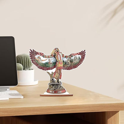 Tontut DIY Diamond Art Painting kit Ornament, Wings Religious Handmade Three-Dimensional Ornaments, The Perfect Combination of Decoration and Art, Excellent Choice for Home Decoration Gifts