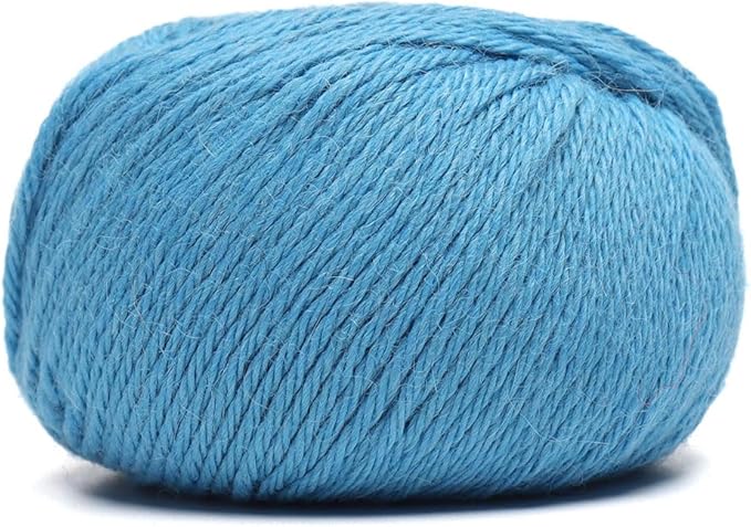 100% Baby Alpaca Yarn Wool Set of 3 Skeins (150 Grams) DK Weight - Made in Peru - Heavenly Soft and Perfect for Knitting and Crocheting (Candy Floss Blue, DK)