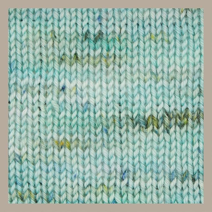 KnitPro Symfonie Hand Dyed Yarn | Extra Fine Merino Wool & Polyamide Blend for Knitting & Crocheting, Fingering Weight, Oeko-TEX Certified 400m, 100g Skein | Terra Variegated Mint Sky