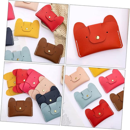 VOSAREA DIY Pu Dog Coin Purse Kit Simple Animal Cardholder Sewing Supplies for Beginners Craft Women and Girls