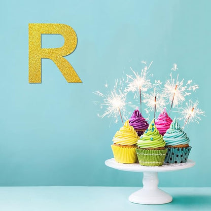 12 Inch Wooden Letter R, 1/4 Inch Thick Large Unfinished Wood Letter for Home Wall Decor, DIY Crafts